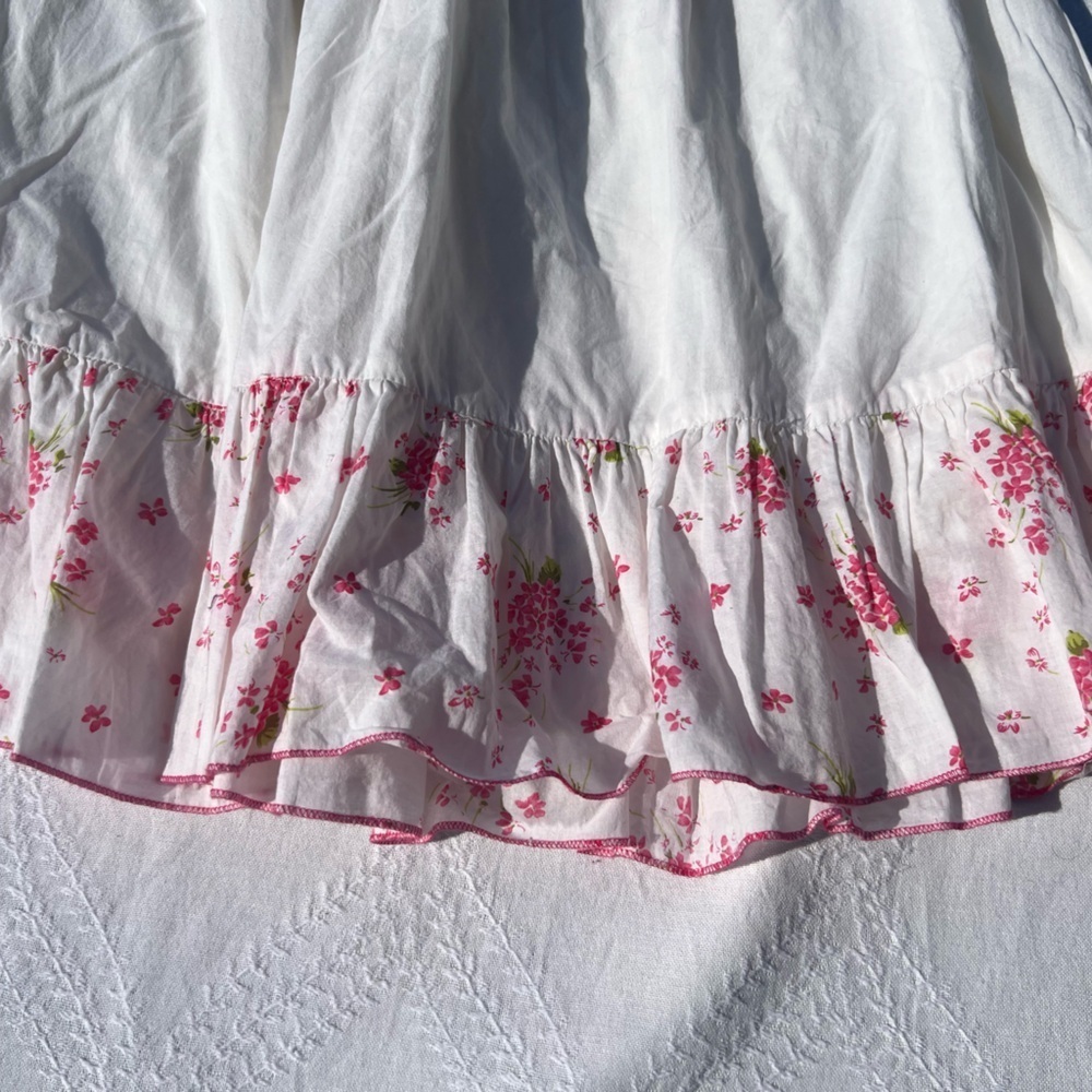 Vintage White straplessSmocked Top with Multicolor Embroidery - Picture 5 of 15